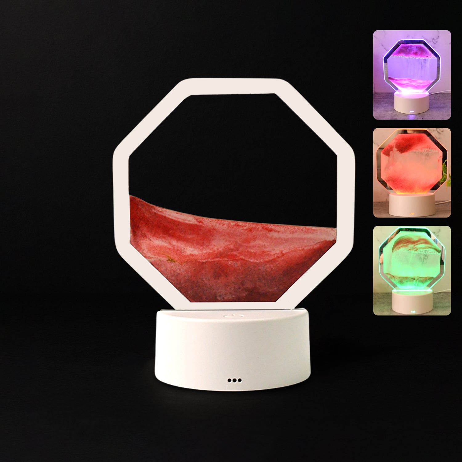 LED Moving Sand Art Table Lamp
