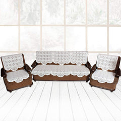 Elegant Floral Sofa Protector Runner