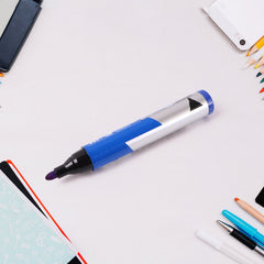 Premium Permanent Blue Marker Pen Set (6 Pcs Set)