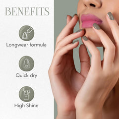 OG Beauty Pearl Grey Gel Intense Nail Polish (1 Pc / 10 ML)