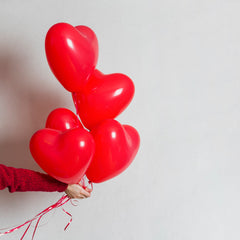 Heart shaped balloons Kinds (4 Pcs Set)