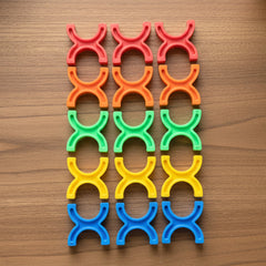 Balanced Block Colorful Interlocking Stacking Toy (1 Set)