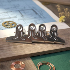 Heavy Duty Metal Paper Clamp Clips (4 Pc)