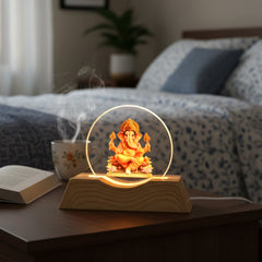 Premium 3D Lord Ganesha Acrylic LED Night Lamp (1 Pc)