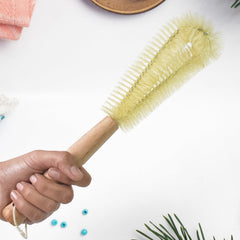13 inch Bottle Brush, Bristle Brush with Wood Handle