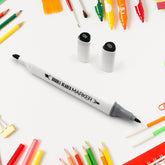 24-Color Double-Ended Art Markers Set for Kids & Adults (24 Pc)