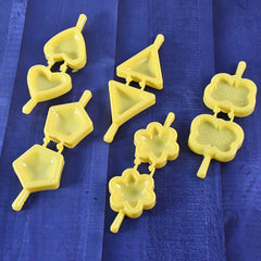 Plastic Cookie and Fondant Cutter Set