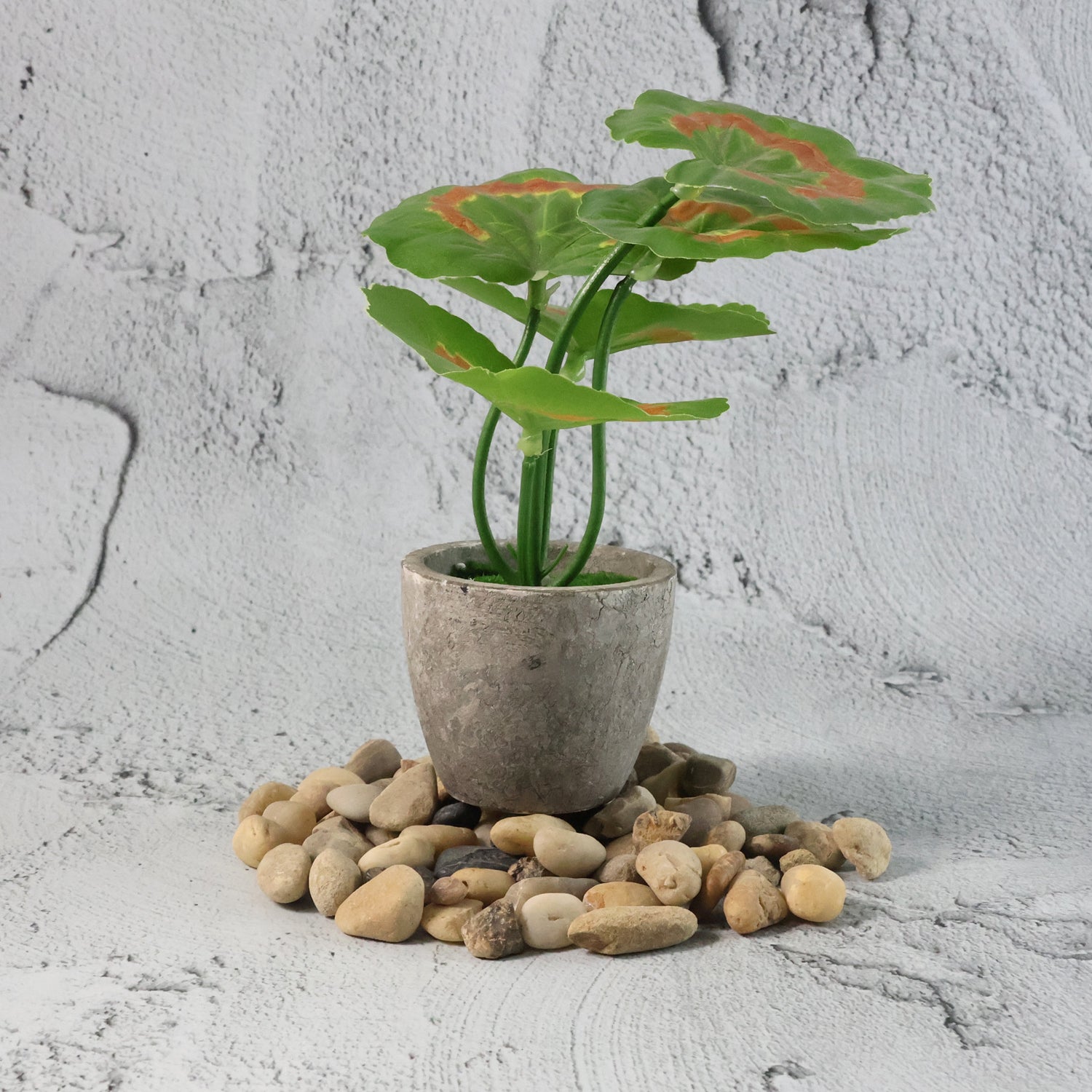 Smooth river stones decoration