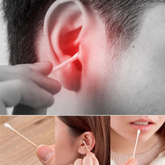 Tulips Paper-Stick Cotton Swabs - (100 Pc / Set)