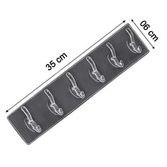 Adhesive Golden & Transparent Heavy Duty Wall Hook