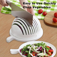 Plastic 60 Seconds Salad Cutter Salad Maker Salad Bow (1 Pc)