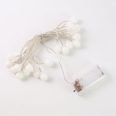 Battery Powered Warm White Ball Fairy Lights