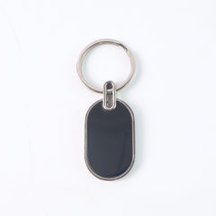 Monogram Edge Silver & Black Key Holder