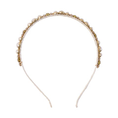 Premium Pearl & Crystal Embellished Hair Band (1 Pc)