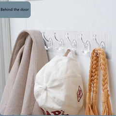 Adhesive Golden & Transparent Heavy Duty Wall Hook