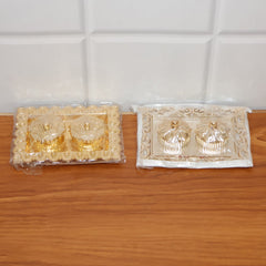 Ornate Rectangular Pooja Thali Tray - (1 Pc)