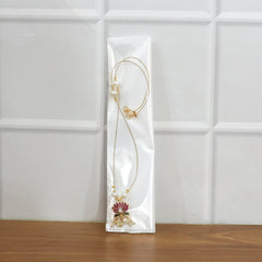 Traditional Lotus Motif Pendant Chain (1 Pc)
