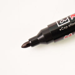 Premium Permanent Black Marker Pen Set (12 Pcs Set)