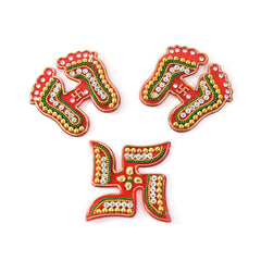 Lakshmi Aavahan Charan Sticker
