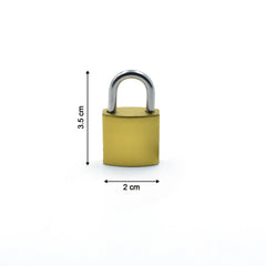 Detailed view of imitation copper lock