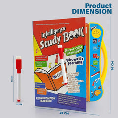 Musical Learning Study Book with Numbers, Letters