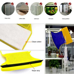 Detailed view of the two-sided window cleaner, showcasing its functionality for effective glass cleaning