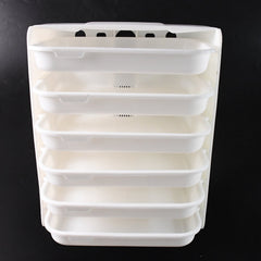 Plastic 6 Layer Wall-Mounted Food Organizer Rack (1 Set)