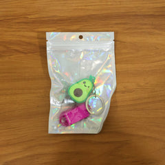 Cute Cartoon Character Keychain with Label Tag Holder (1 Pc)
