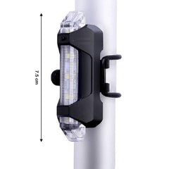 Rechargeable LED Bicycle Front & Rear Safety Light (1 Pc)