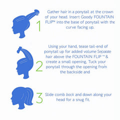 Volumizing Hair Bun Comb Clip (1 Pc)