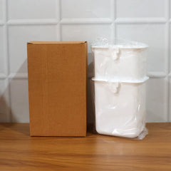 Wall Mounted Bathroom Storage Organizer Cup Set (2 Pc Set)