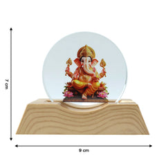 Premium 3D Lord Ganesha Acrylic LED Night Lamp (1 Pc)