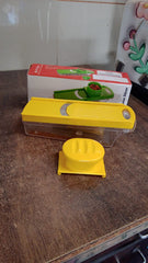 Big Multipurpose Vegetable and Fruit Slicer (Yellow / 1 Pc)