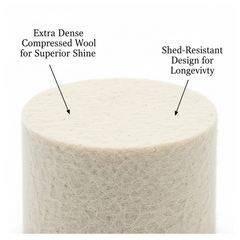 Rotary Tool Accessory Wool Felt Polishing Pad Felt (5 Pcs Set)