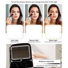Premium LED Light Makeup Organizer Box (1 Pc / Mix Color)