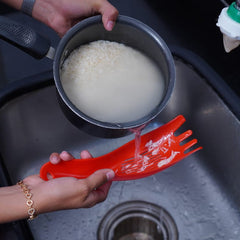 Rice washer with practical strainer