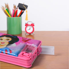 Plastic Multipurpose Compass Box (1 Pc, Mix Design)