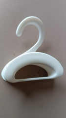 Compact Dual-Slot Multi-Purpose Plastic Hook Hanger (1 Pc)