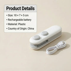Mini Bag Sealer, 2 in 1 Seal & Cutter Heat Sealers