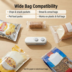 Mini Bag Sealer, 2 in 1 Seal & Cutter Heat Sealers