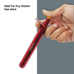 Durable gas lighter suitable for kitchen and cooking use.