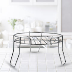 Pot stand with intricate design for indoor or outdoor use