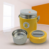 HEAVY LEAK-PROOF STAINLESS STEEL LUNCH BOX/ TIFFIN BOX, 2 COMPARTMENT
