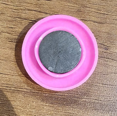 Pink Board Magnets Circular Plastic Buttons (1 Pc)