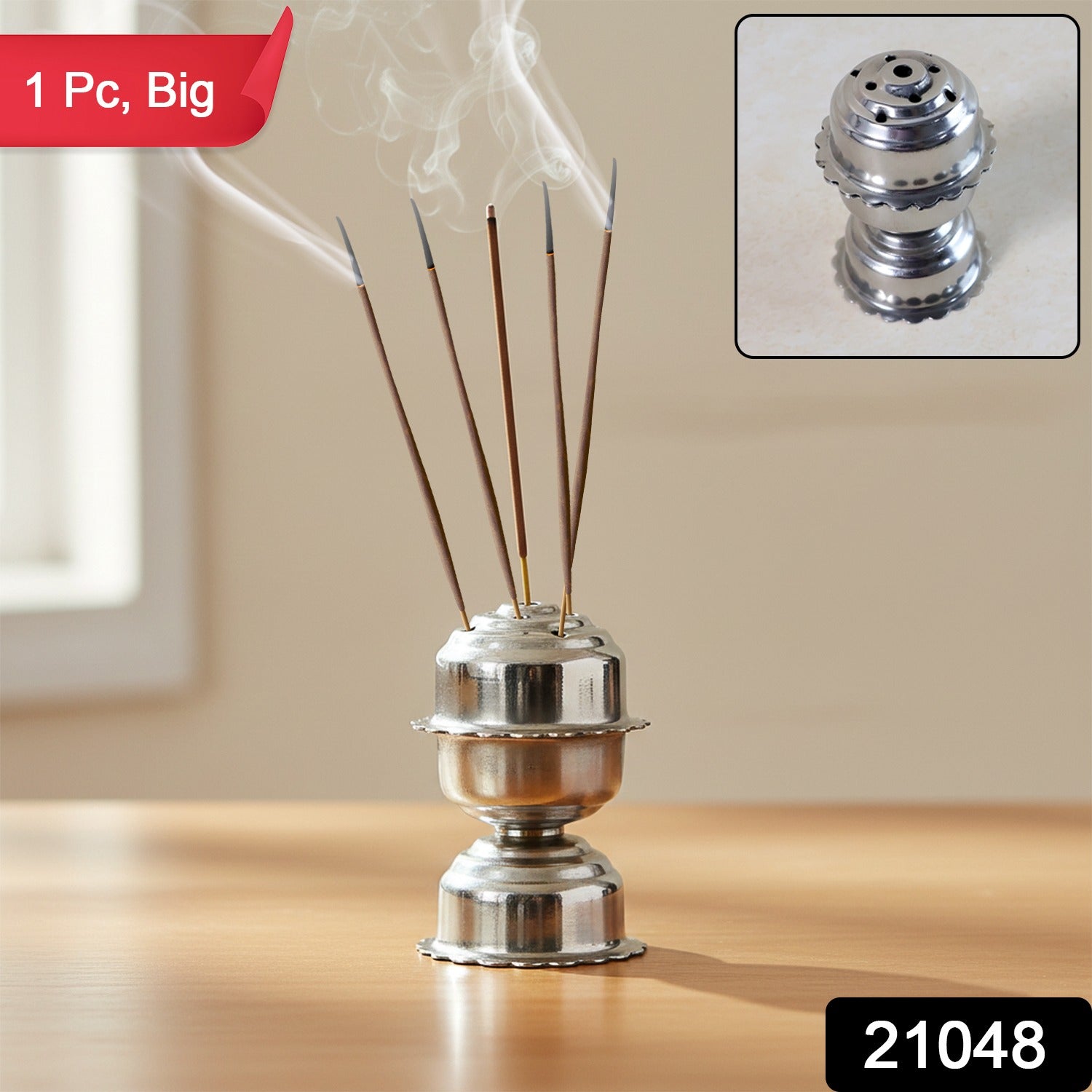 Stainless steel agarbatti holder