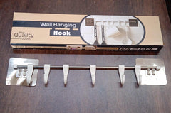 Stainless Steel Utensil Hanger Rail Nail Free Wall Mount