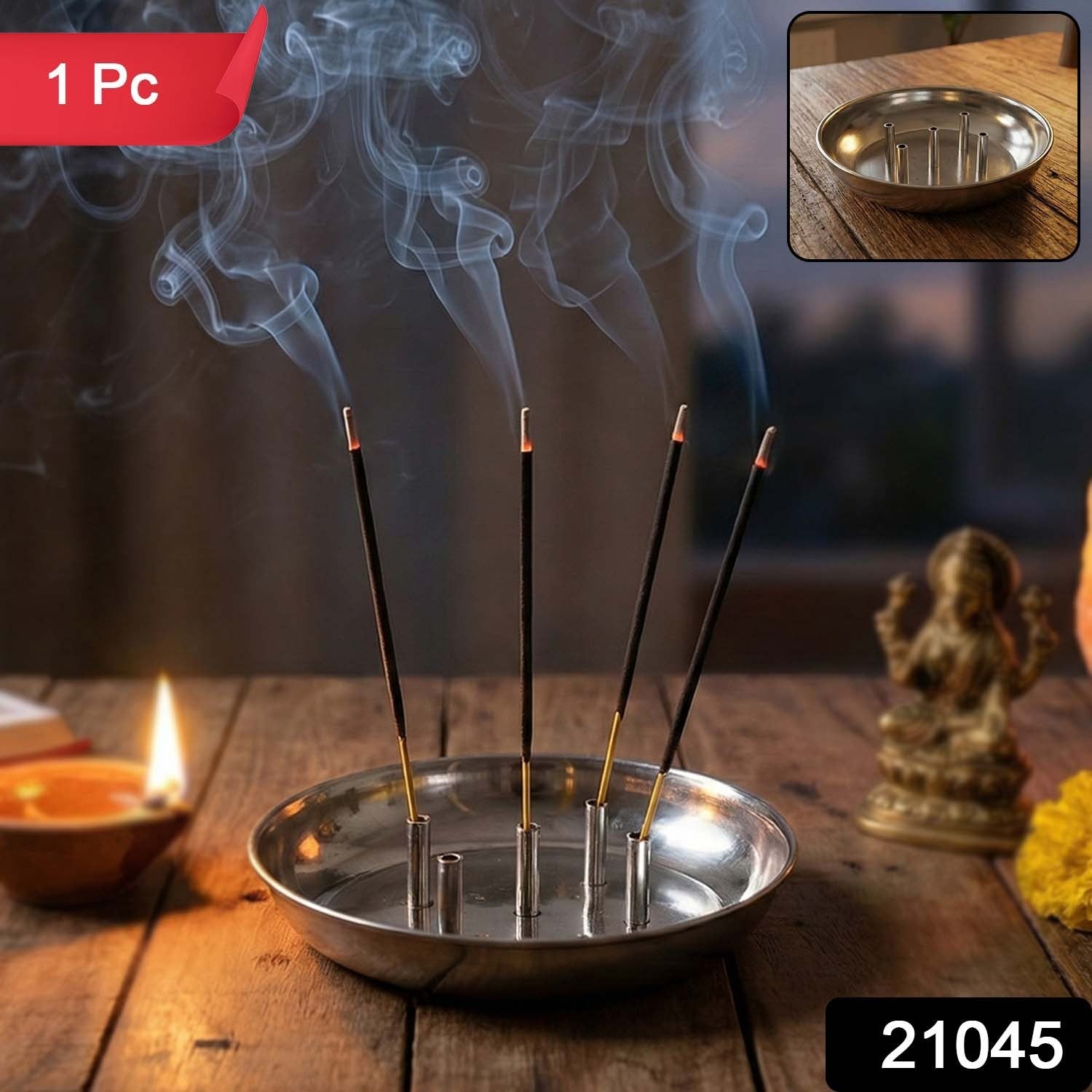 Stainless steel agarbatti stand