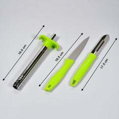 Multifunctional kitchen tool: knife, peeler, and lighter