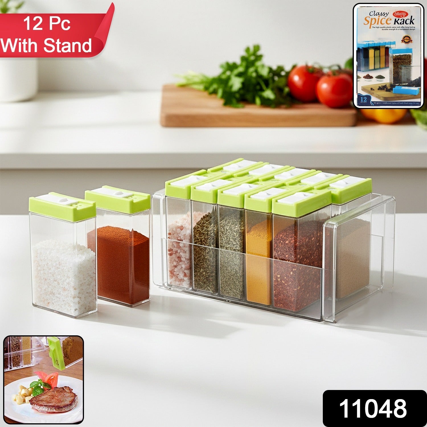 12-piece spice rack