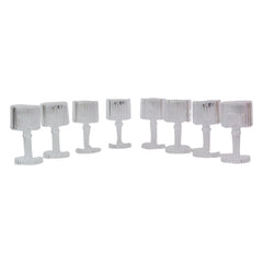 8pc Crystal Mini Lamp Set